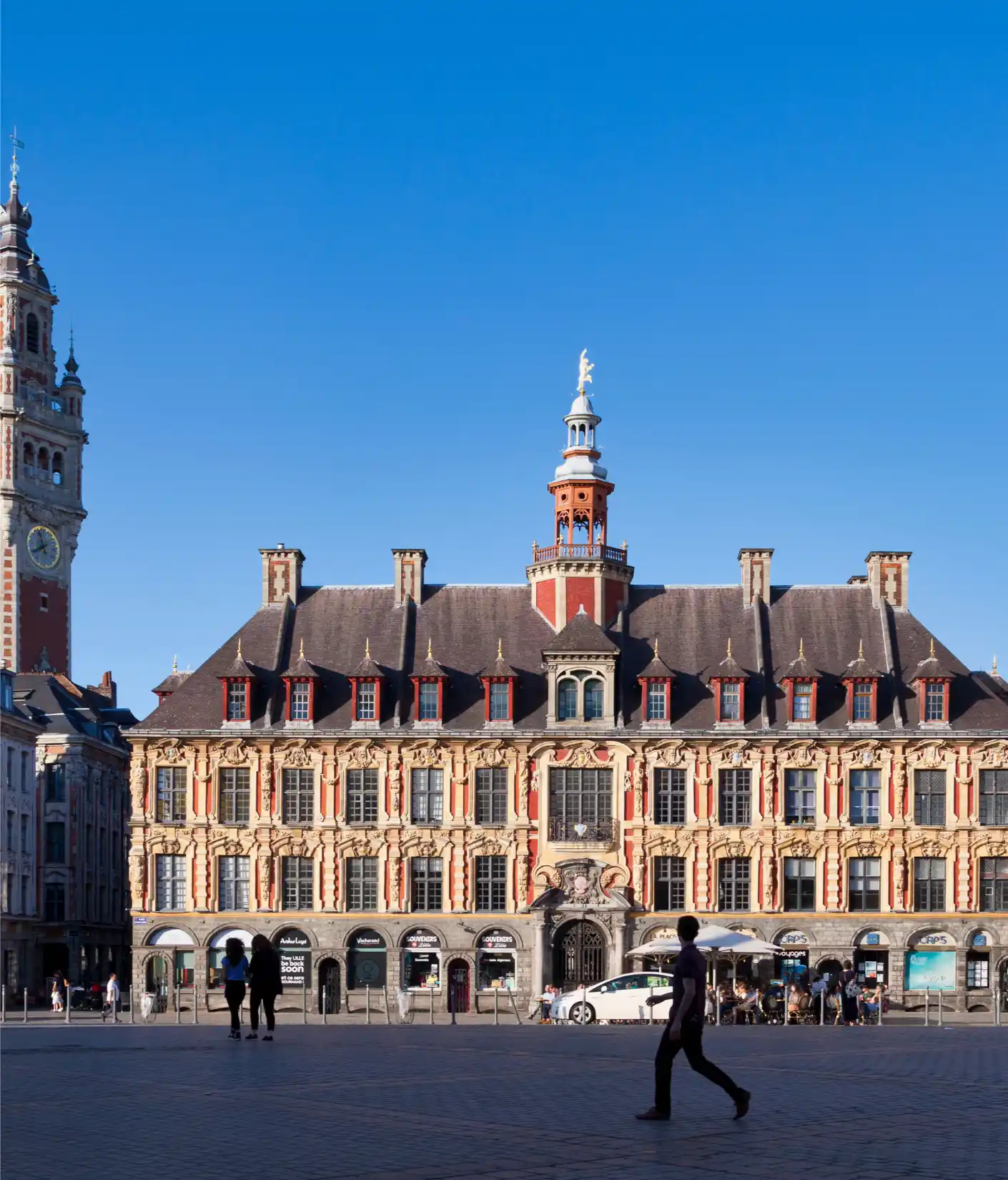 Grand Place de Lille illustrant les trajets en taxi dans le centre-ville